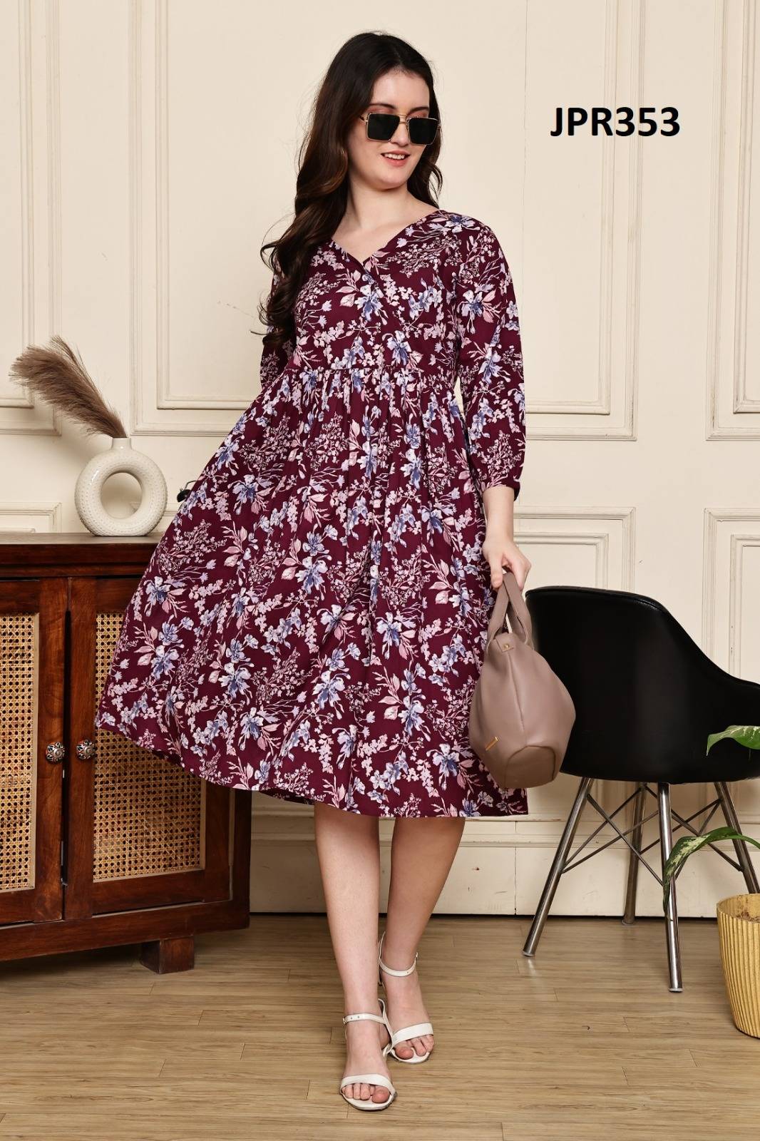 Flory Vol 4 by KAAMIRI 101 To 104 Series Beautiful Fancy Stylish Colourful casual pure cotton kurtis At Wholesale Price